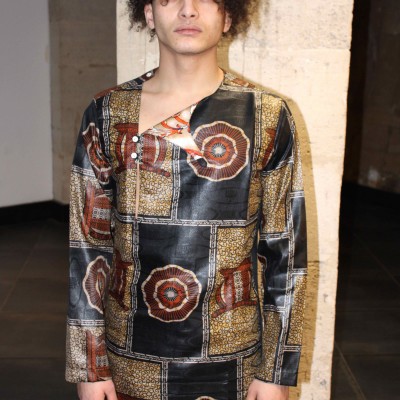 tunique chemise wax homme africain boubou