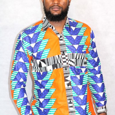 Chemise wax homme africain boubou