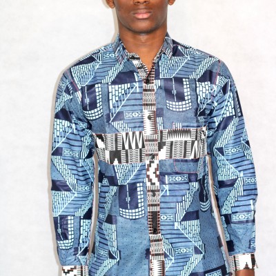 chemisette chemise wax homme africain boubou