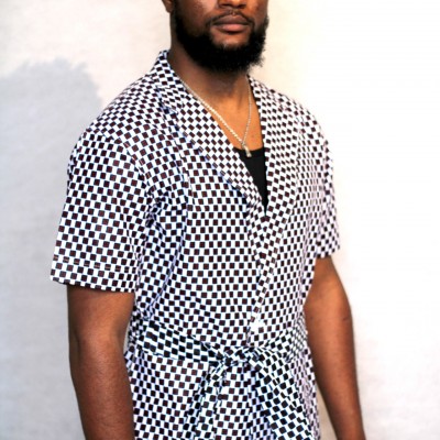 tunique chemise wax homme africain boubou