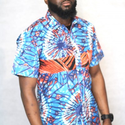 tunique chemise wax homme africain boubou